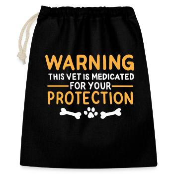 Vet Joke - Gift Bag 40 x 50 cm - black - Front