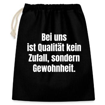 Quality is custom in our craft - Gift Bag 40 x 50 cm - black - Front