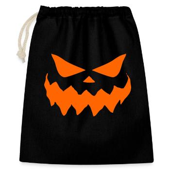 Halloween Gesicht Kostüm Halloweenparty - Geschenkbeutel aus Baumwolle (40 x 50 cm) - Schwarz - Vorne