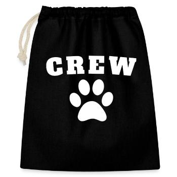 Crew Dog - Geschenkbeutel aus Baumwolle (40 x 50 cm) - Schwarz - Vorne
