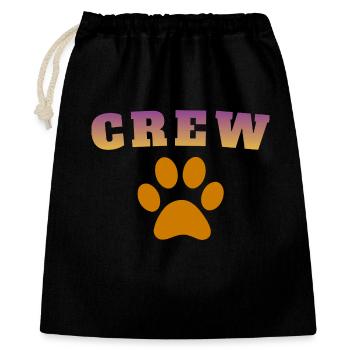 Crew Dog - Geschenkbeutel aus Baumwolle (40 x 50 cm) - Schwarz - Vorne