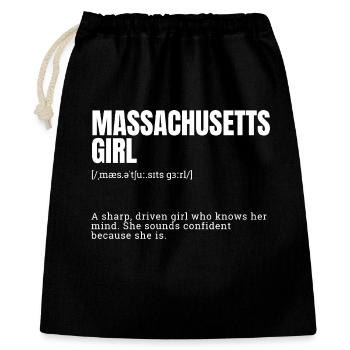 Massachusetts Girl: Confident Power - Gift Bag 40 x 50 cm - black - Front