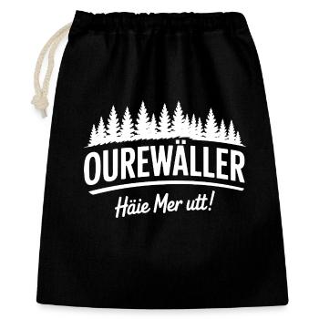 Odenwald Odenwaelder Odenwälder - Geschenkbeutel aus Baumwolle (40 x 50 cm) - Schwarz - Vorne