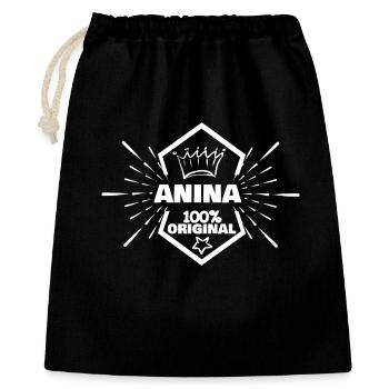 Anina - Gift Bag 40 x 50 cm - black - Front