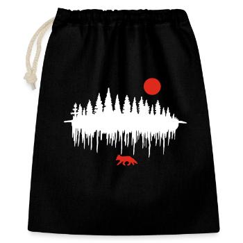 The Call of the Forest (white) - Gift Bag 40 x 50 cm - black - Front