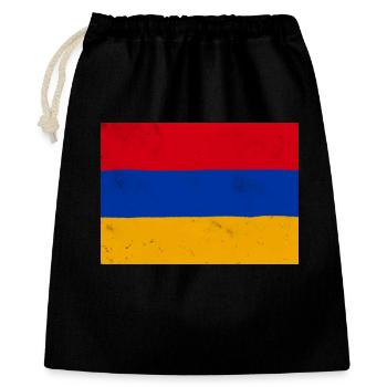 Drapeau de l’Arménie – symbole d’identité et de fierté nationale - Sac cadeau 40 x 50 cm - noir - Devant