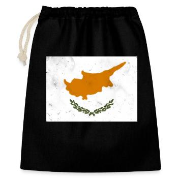 Drapeau de Chypre - Sac cadeau 40 x 50 cm - noir - Devant