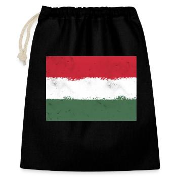 Flag of Hungary - Gift Bag 40 x 50 cm - black - Front