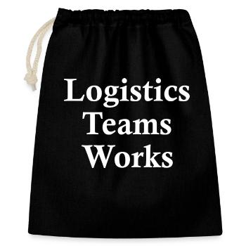 Logistics Team Collaboration Power of Order - Gift Bag 40 x 50 cm - black - Front