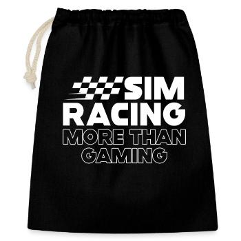 Sim Racing: More Than Gaming - Gift Bag 40 x 50 cm - black - Front
