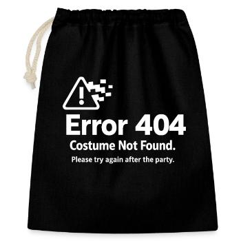 Erreur 404 Costume non trouvé - Sac cadeau 40 x 50 cm - noir - Devant