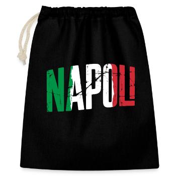 Napoli Italien Neapel - Geschenkbeutel aus Baumwolle (40 x 50 cm) - Schwarz - Vorne