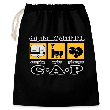 Camping aperitif bowls flex - Gift Bag 40 x 50 cm - black - Front