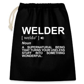 Welder Definition - Gift Bag 40 x 50 cm - black - Front