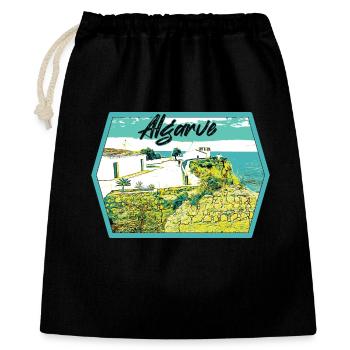 Algarve, Notre Dame da Rocha, Veranden - Geschenkbeutel aus Baumwolle (40 x 50 cm) - Schwarz - Vorne