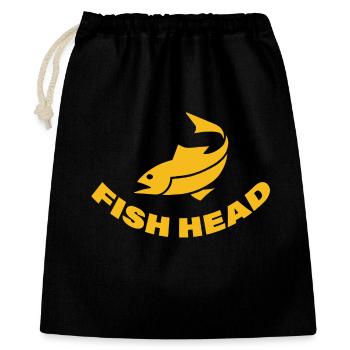 FISH HEAD - Gift Bag 40 x 50 cm - black - Front
