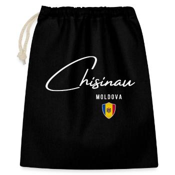 Chisinau, Moldawien, ich liebe Chisinau - Geschenkbeutel aus Baumwolle (40 x 50 cm) - Schwarz - Vorne