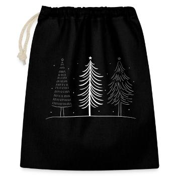Christmas Christmas Tree Winter Women Men - Gift Bag 40 x 50 cm - black - Front