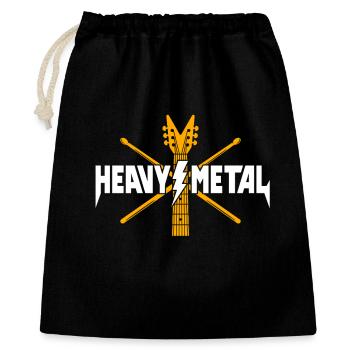 Heavy Metal Guitar Logo - Gift Bag 40 x 50 cm - black - Front