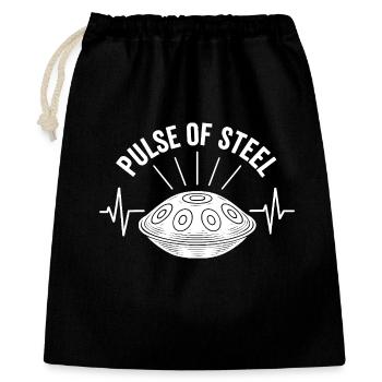 Pulse Of Steel Handpan - Gift Bag 40 x 50 cm - black - Front