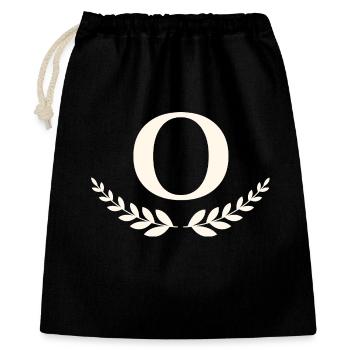 O - Gift Bag 40 x 50 cm - black - Front