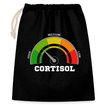 Funny Low cortisol Hilarious Stress Free Cortisol - Gift Bag 40 x 50 cm - black - Front