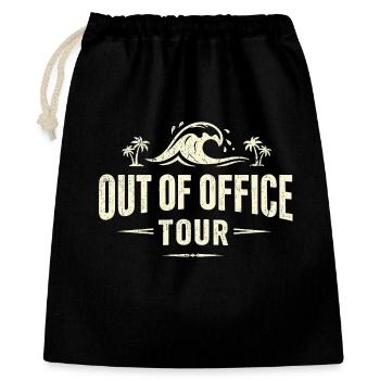 Tournée Hors du Bureau Strandwaves - Sac cadeau 40 x 50 cm - noir - Devant