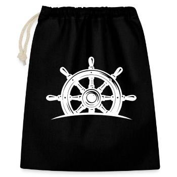 Steering wheel - Gift Bag 40 x 50 cm - black - Front