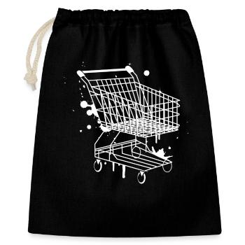 Shopping Cart Graffiti - Gift Bag 40 x 50 cm - black - Front