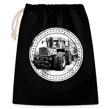 Tracteur 1300 TRAC - Sac cadeau 40 x 50 cm - noir - Devant