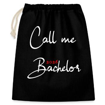Bachelor 2026 Graduation Graduation - Gift Bag 40 x 50 cm - black - Front