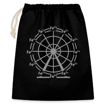 Ferrous Iron Fe2+ Ion Chemistry Science Design - Gift Bag 40 x 50 cm - black - Front