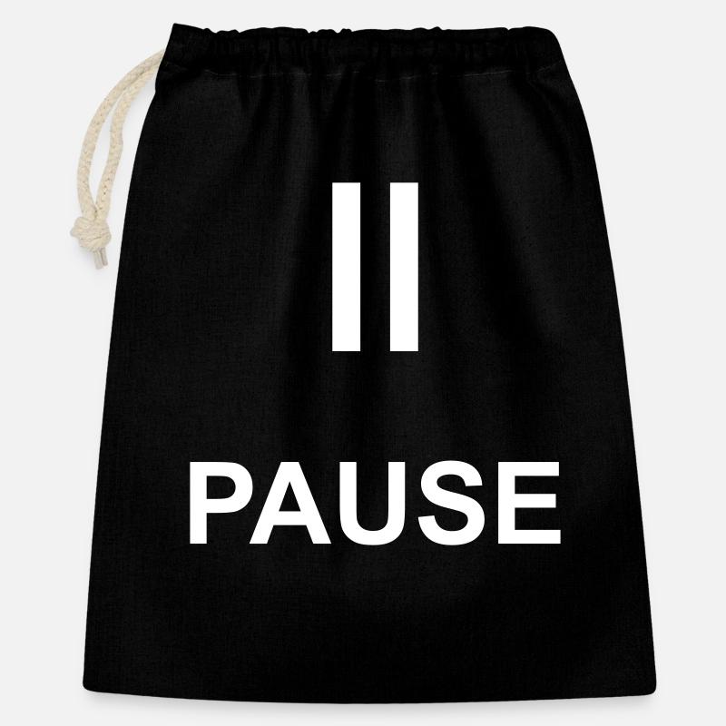 Break Time Out Gift Statement - Gift Bag 40 x 50 cm - black