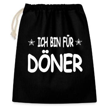 Kebab - Gift Bag 40 x 50 cm - black - Front