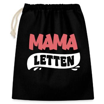 Mama Letten Bath Slippers for Mom - Gift Bag 40 x 50 cm - black - Front