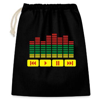 Equalizer DJ music player - Gift Bag 40 x 50 cm - black - Front
