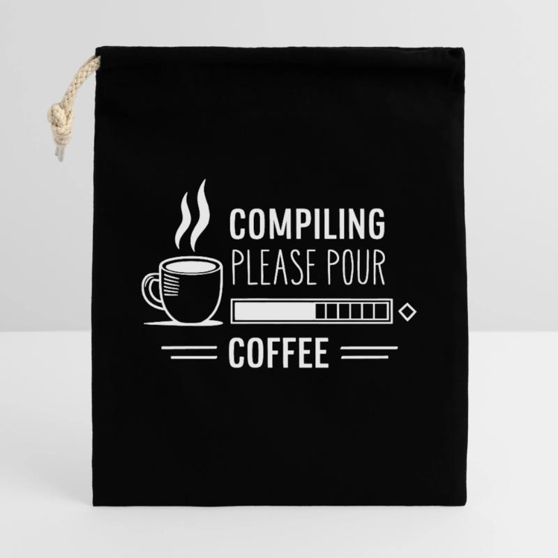 Aus Kaffee Code generieren Programmierer Geschenkbeutel aus Baumwolle (40 x 50 cm)