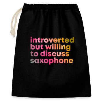 Saxophone - Gift Bag 40 x 50 cm - black - Front