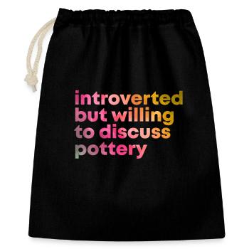 Pottery - Gift Bag 40 x 50 cm - black - Front