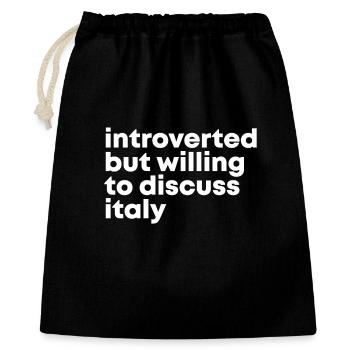 Italie - Sac cadeau 40 x 50 cm - noir - Devant