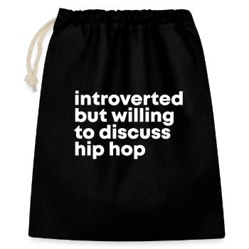 Hip hop - Sac cadeau 40 x 50 cm - noir - Devant