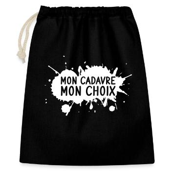 My corpse, my choice - Gift Bag 40 x 50 cm - black - Front