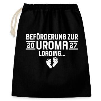 Promotion to great-grandmother 2027 loading - Gift Bag 40 x 50 cm - black - Front