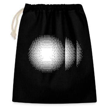 Éclat solaire en demi-ton - Sac cadeau 40 x 50 cm - noir - Devant