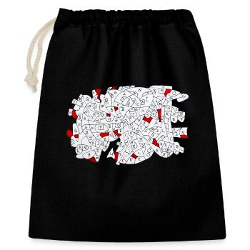Je le fais à ma façon - Sac cadeau 40 x 50 cm - noir - Devant