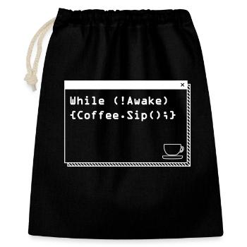 Les programmeurs génèrent du code à partir de café - Sac cadeau 40 x 50 cm - noir - Devant