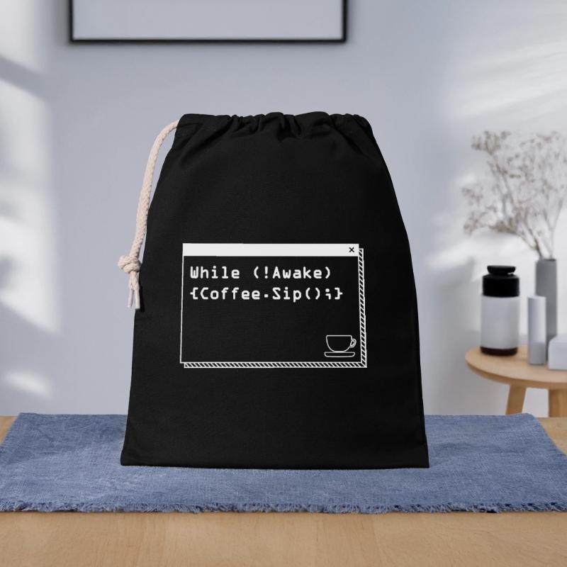 Aus Kaffee Code generieren Programmierer Geschenkbeutel aus Baumwolle (40 x 50 cm)
