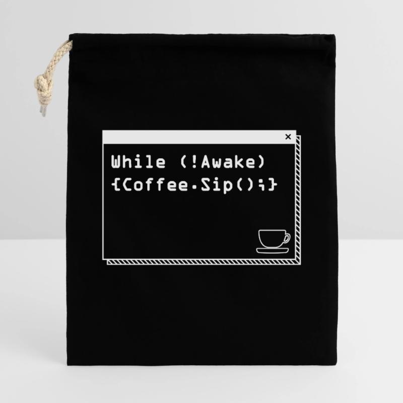 Aus Kaffee Code generieren Programmierer Geschenkbeutel aus Baumwolle (40 x 50 cm)