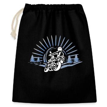 Chemise de moto design Biker Tour - Sac cadeau 40 x 50 cm - noir - Devant