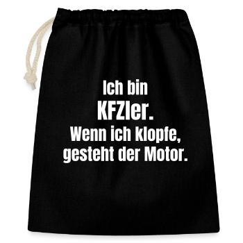 Mécanicien automobile disant que le démarrage moteur est un humour - Sac cadeau 40 x 50 cm - noir - Devant